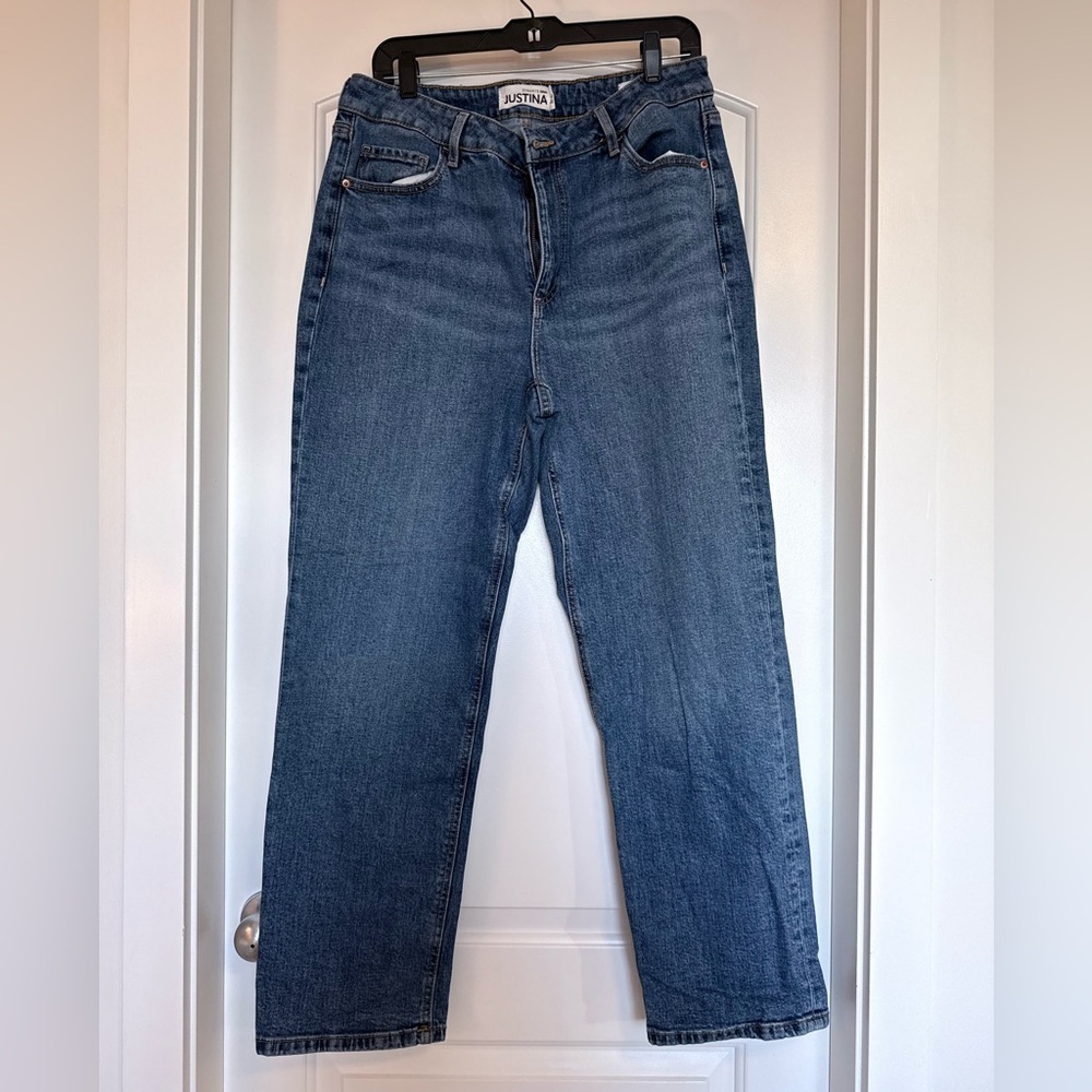 Dynamite Justina Medium Wash Mom Jeans size 14